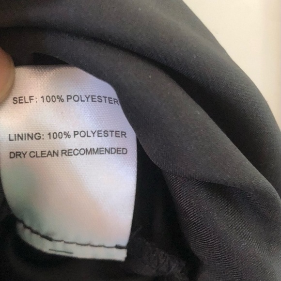 Ali & Jay floral maxi dress ruffle front sheer lined size small black & white - Picture 17 of 17